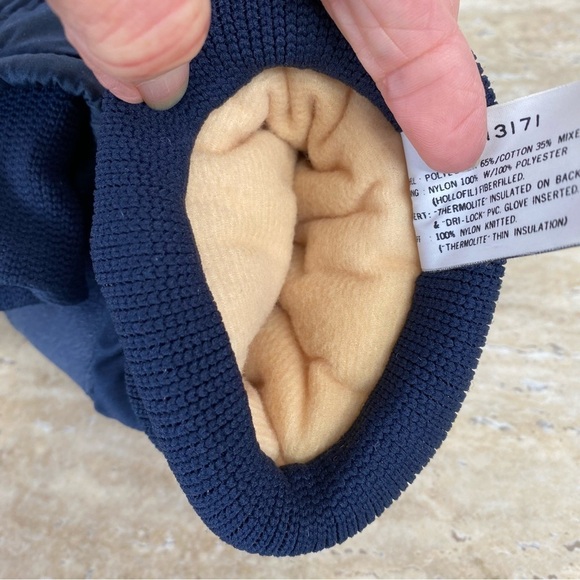 Olympia Gloves Men’s Large Blue Action Grip Palm Patch Insulated Korea - Picture 6 of 7